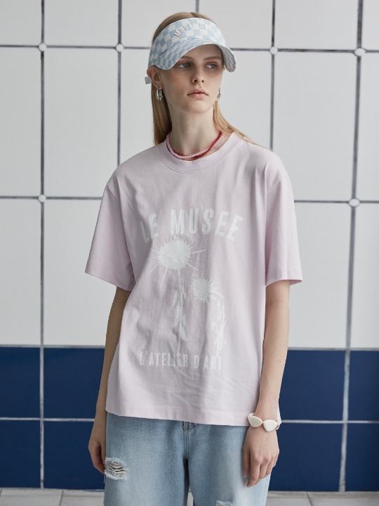 [예약]FLEUR LE MUSEE Print T-shirt_Pink
