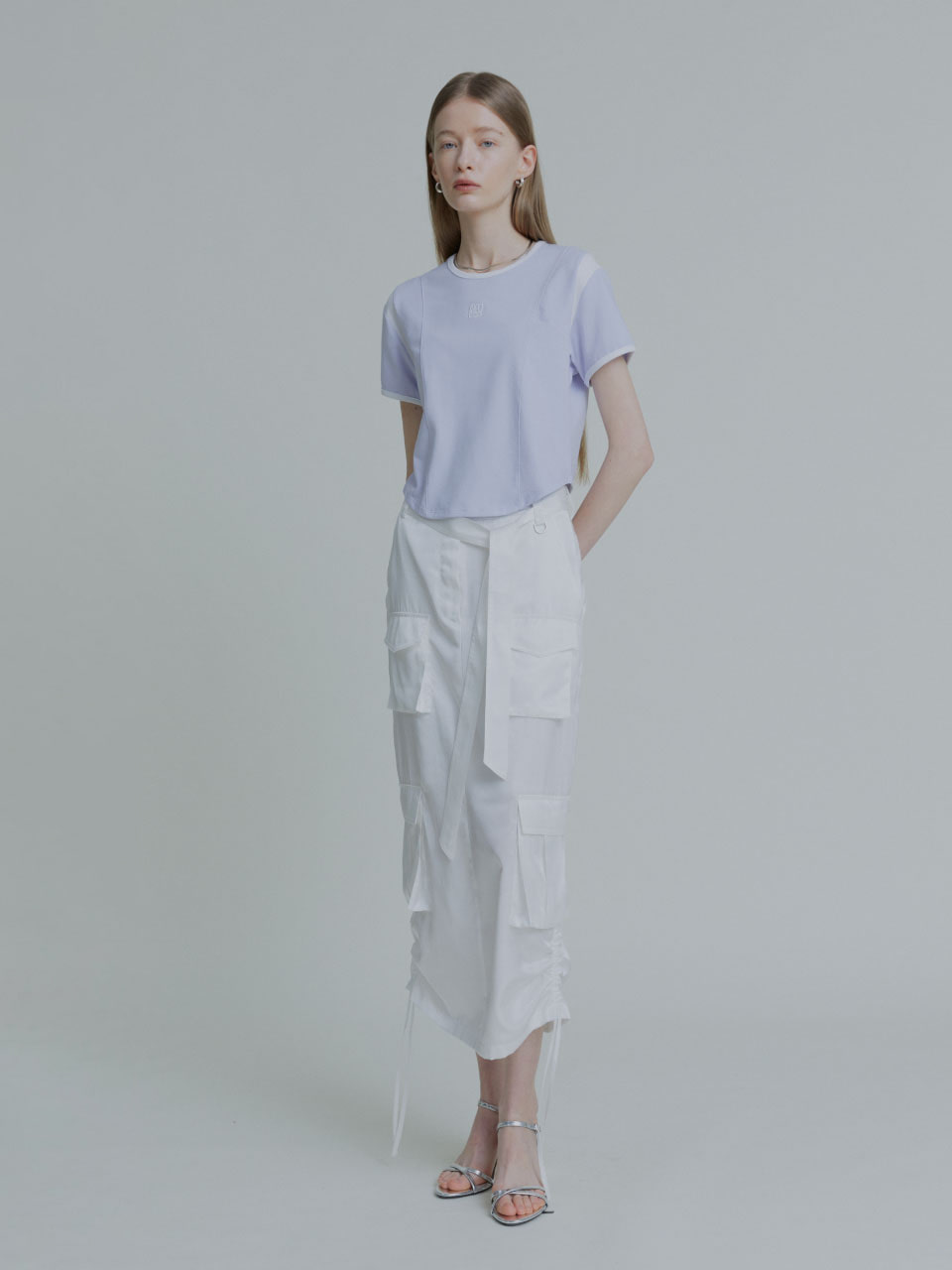 FRIDA Embroidered Color Point Curved Hem Crop Top_Lilac
