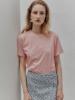 [김성은 착용] HIER Pigment Logo-Print Cotton Jersey T-Shirt_Rose Pink