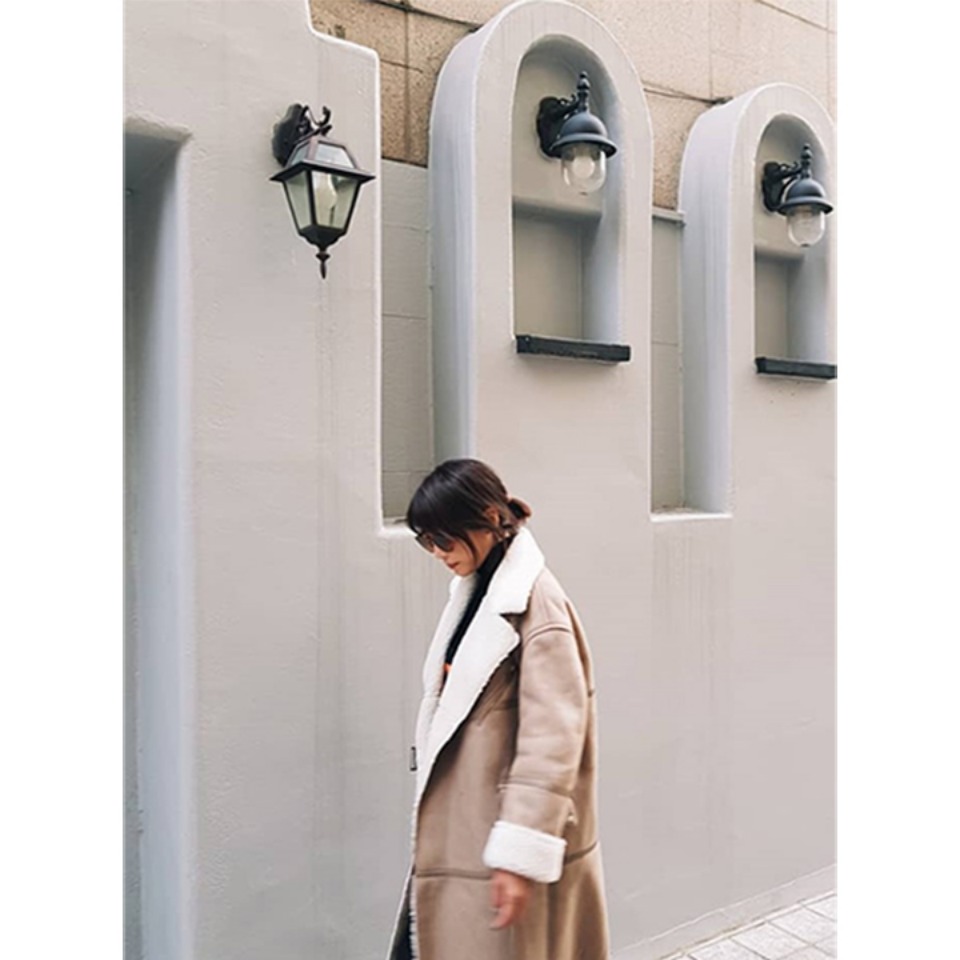 [강예원] MUSÉE Marcel faux- shearing mustang coat _ Soft beige
