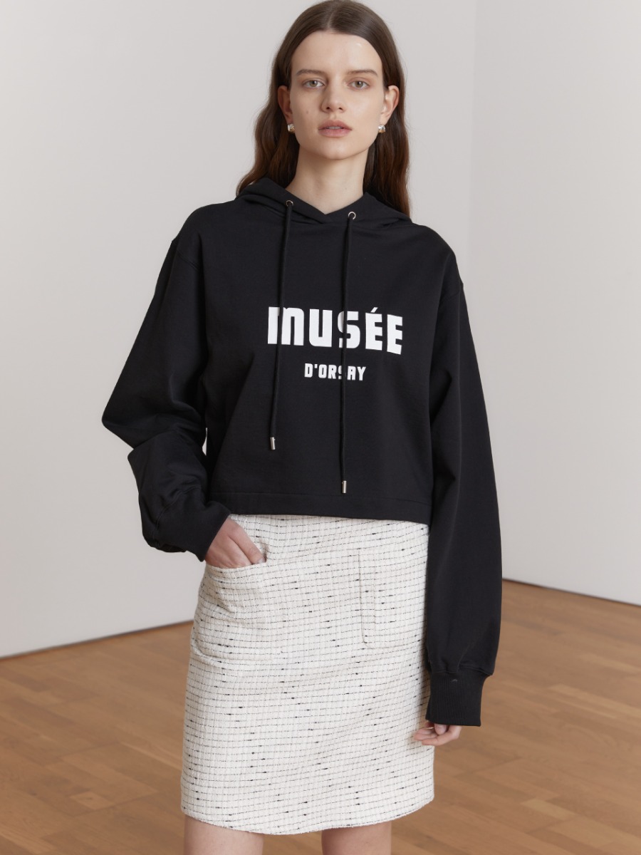 MUSEE D&#039;ORSAY Oversized Hood Sweatshirt_Black
