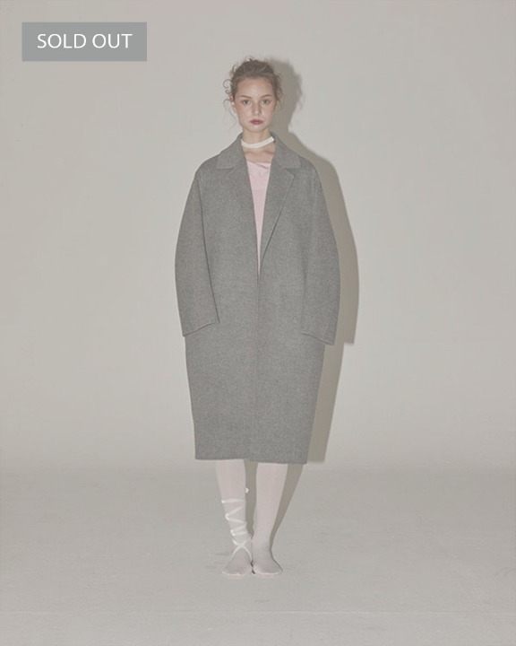 [이연희,정소민,신예은,황승언,김보라,김선아,심소영 착용]MUSÉE Manet Wool cashmere blended coat - gray