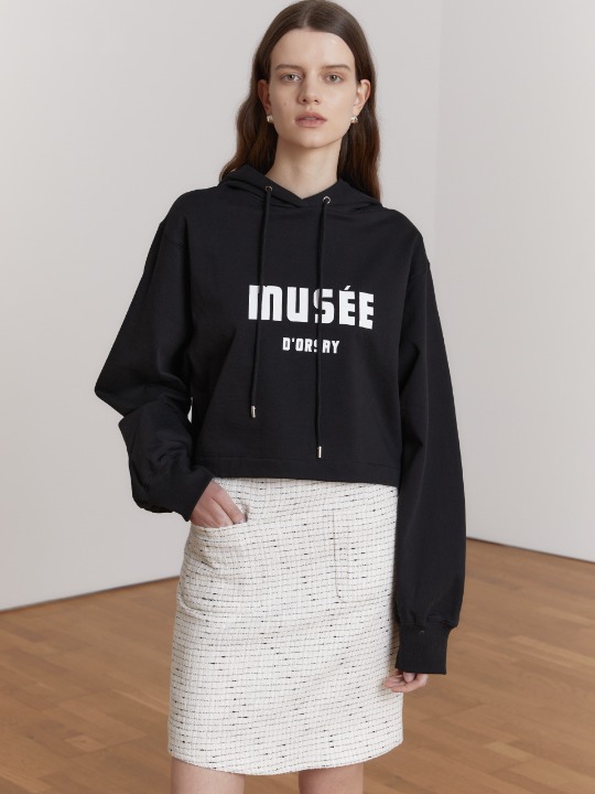 MUSEE D ORSAY Oversized Hood Sweatshirt_Black