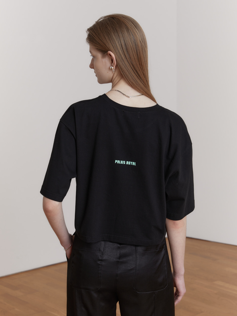 MUSEE DU LOUVRE Embroidered Cotton T-Shirt_Black