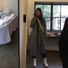 [황승언] MUSÉE Manet Wool cashmere blended coat - gray