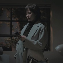 [김선아] Manet Cashmere blended Wool coat - gray