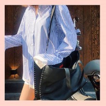 [강예원]Double layered cuffs shirts