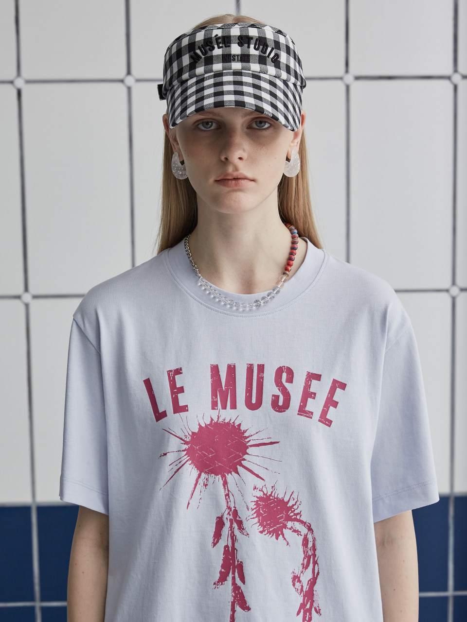 FLEUR LE MUSEE Print T-shirt_Blue