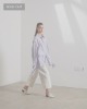 [채정안,이주명 착용] Rhea Sleeve Detachable Shirt_White Stripe