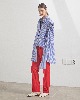 [전소미,여자친구 소원,(여자)아이들 민니 착용] Rhea Sleeve Detachable Shirt_Blue Stripe