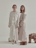 [엄정화,지연 착용] Robe Drape Satin Dress_Off White