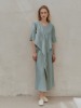 [엄예진 착용] L&#039;ETE ROBE Drape Linen Dress_Classic Mint