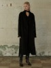 [ITZY 유나 착용]GENEVE Cashmere Belted Minimal Handmade Coat_Deep Black