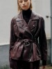 [최지우, 이주연 착용][SIGNATURE] MATISSE Lambs Leather Rider Jacket_Burgundy