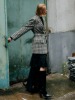 [FABRIC FROM ITALY]INEZ Belted Jacket_Gingham Check