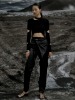 [COLLECTION]FAURES Wrap Asymmetric Cut-Out String Trousers_Black