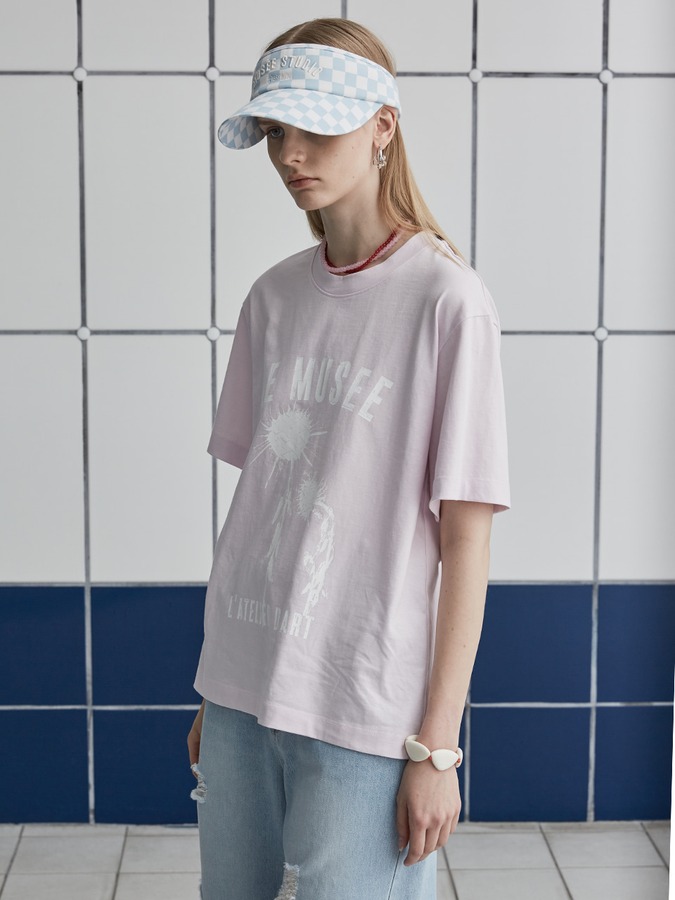 FLEUR LE MUSEE Print T-shirt_Pink
